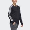 (WMNS) adidas Essentials 3-Stripes Sweatshirt 'Black White' Women's FQ3262