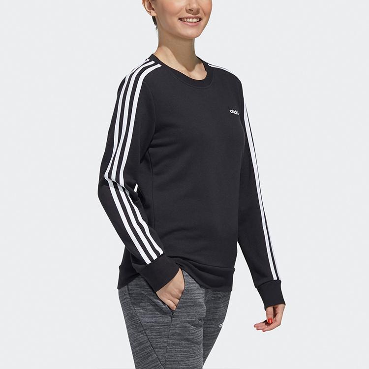 (WMNS) adidas Essentials 3-Stripes Sweatshirt 'Black White' Women's FQ3262