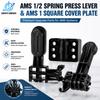 Upgraded AMS System Spring Press Lever & Cover Plate Set, Durable High Strength Replacement Parts for 3D Printer