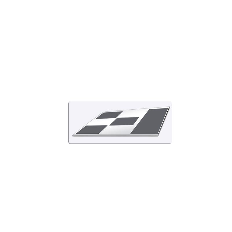 UQKX7 Metal 3D Race Flag Front Grille Sticker Car Rear Trunk Body Emblem Badge for Seat Leon 300 Altea Ibiza Toledo Cordoba cupra