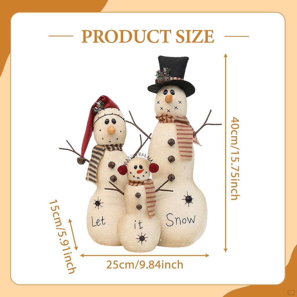 Weihnachten Schneemann Puppe Figuren Niedlich Sammlerstück Vielseitiger Schmuck für Wohnzimmer