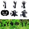 Halloween Black Hand Pumpkin Pile Figure Scary Statue Yard Signs Home Party Decoration