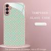 Sweet Green Pink Hearts Fashion Phone Cases Carcasa Glass Fundas for Samsung Galaxy S26 S25 S24 S23 S22 FE Ultra Plus Phone Case