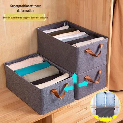 Foldable Fabric Closet Organizer Box for Clothes and Pants