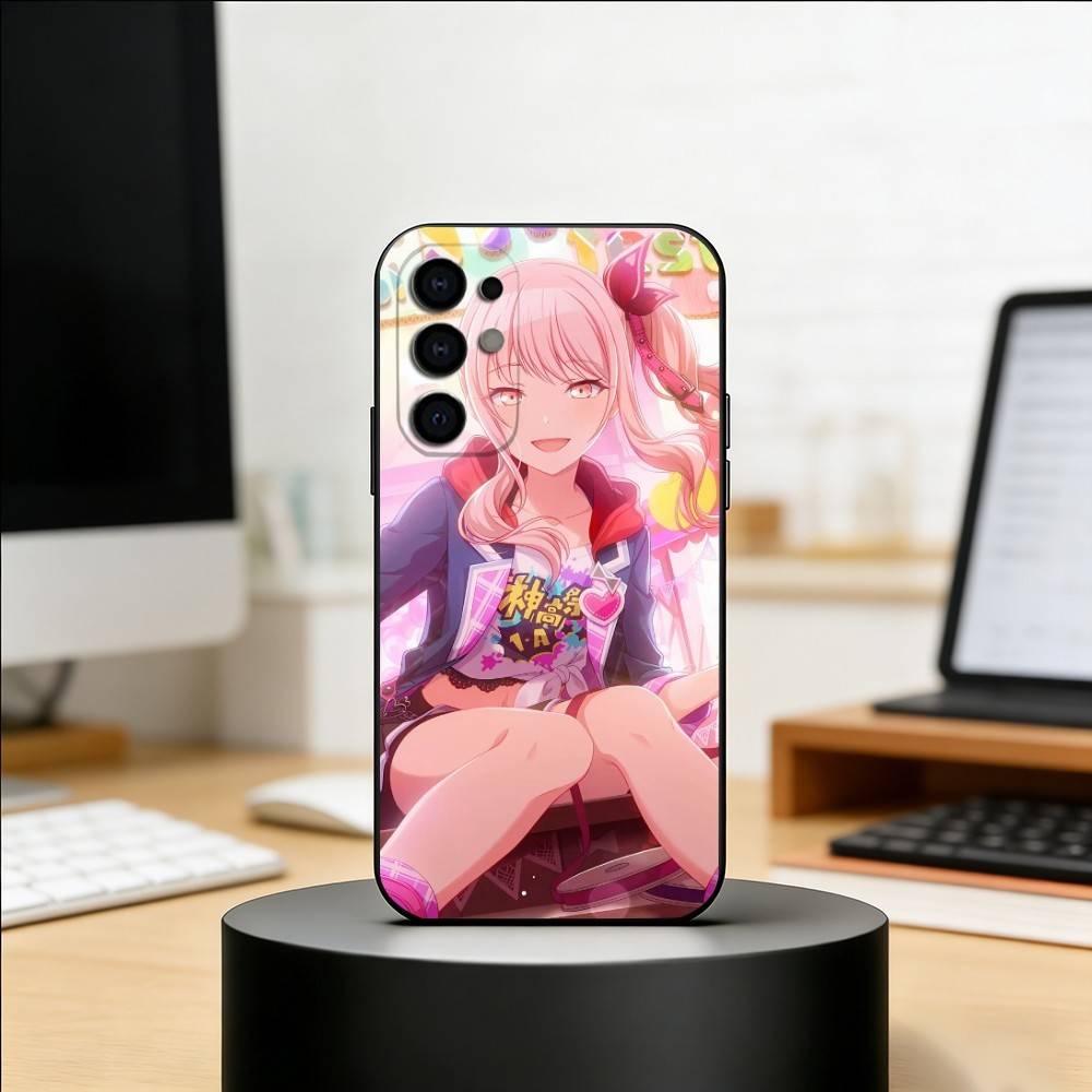P-Project S-SEKAI Mizuki Akiyama Phone Case For Samsung S25,S24,S21,S22,S23,S30,Ultra,S20,Plus,Fe,Lite,Note,10,Black Cover