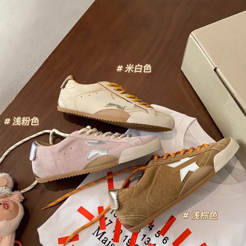Gg Home Old Retro Star Small Dirty Shoes Women's Board Shoes New Versatile Casual Color Matching Straps Thin Sole Forrest Gump Shoes Women