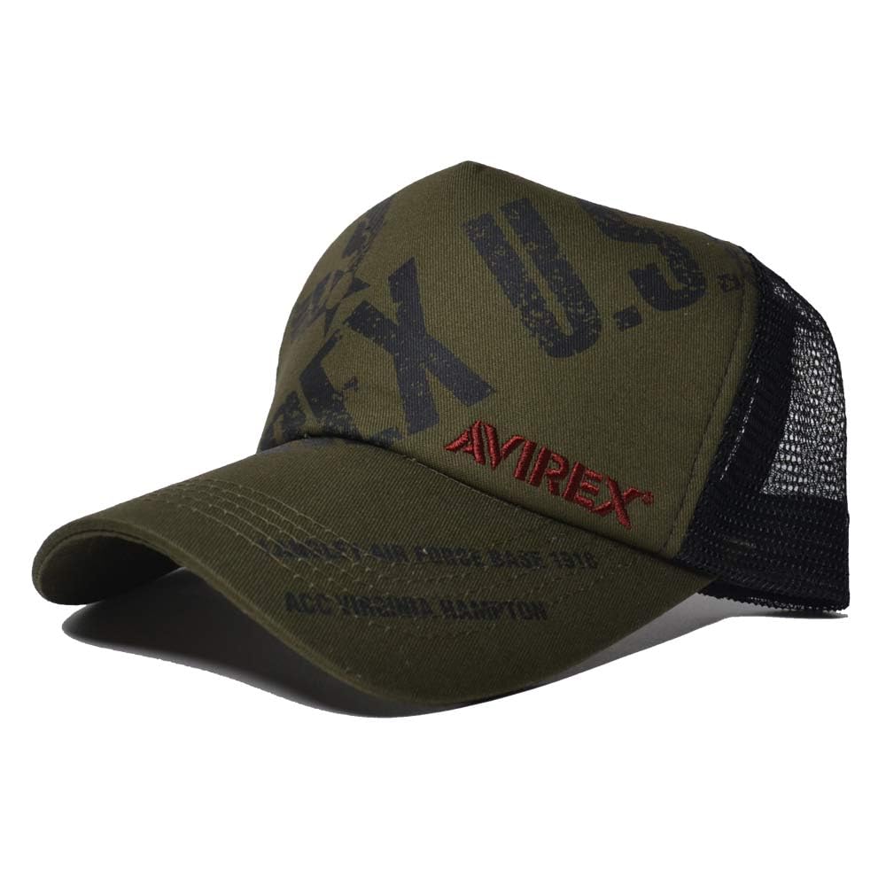 

AVIREX Mesh Cap AX3900 with English Khaki Logo,