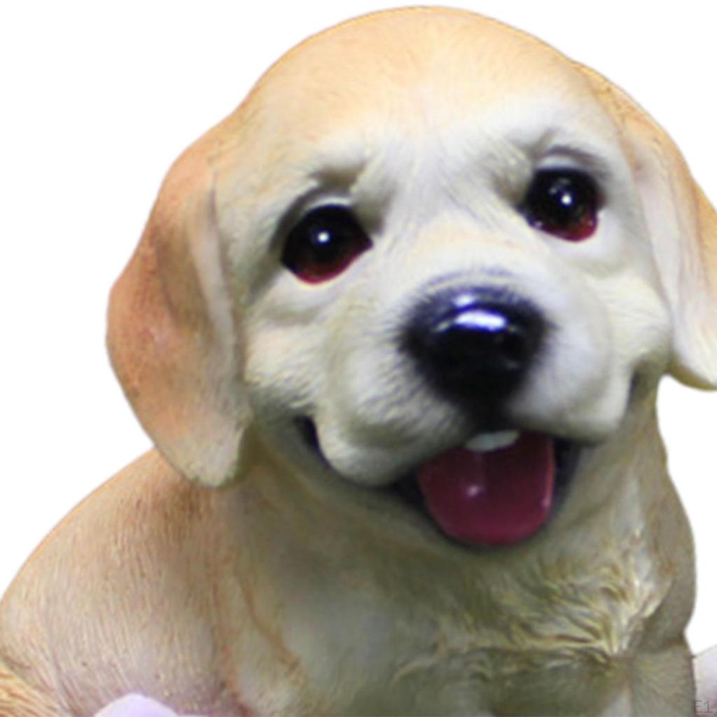 Animal Sculpture Dog Statue Gift Home Decor Resin Puppy Figurine Ornament for Desktop Cabinet Living