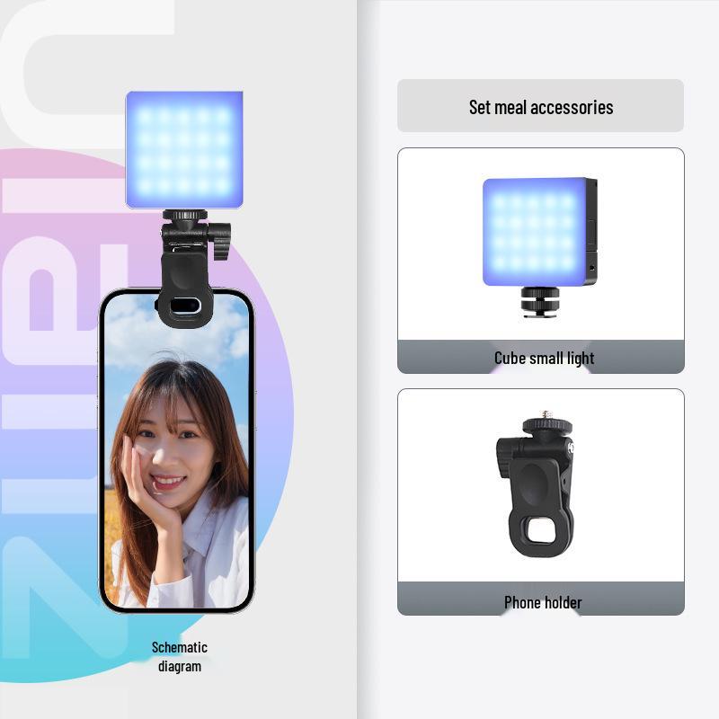 Ulanzi VL49 RGB Portable Mini Fill Light for Photography, Live Streaming, and Selfie Cameras
