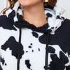 Neues Übergrößen-Doppelflanell-Kapuzensweatshirt Teddybär Plüsch Langarm-Pullover-Oberteil für Herbst/Winter