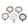 5Pieces Gothic Bracelets Halloween Beaded Handchain Pumpkin Pendant Bracelets