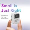 Acogedor Mini Keychain Camera, 1080p 2MP Mini Retro Digital Camera, Small Video Recorder, for Travel Study Recording with 64GB SD Card (White)