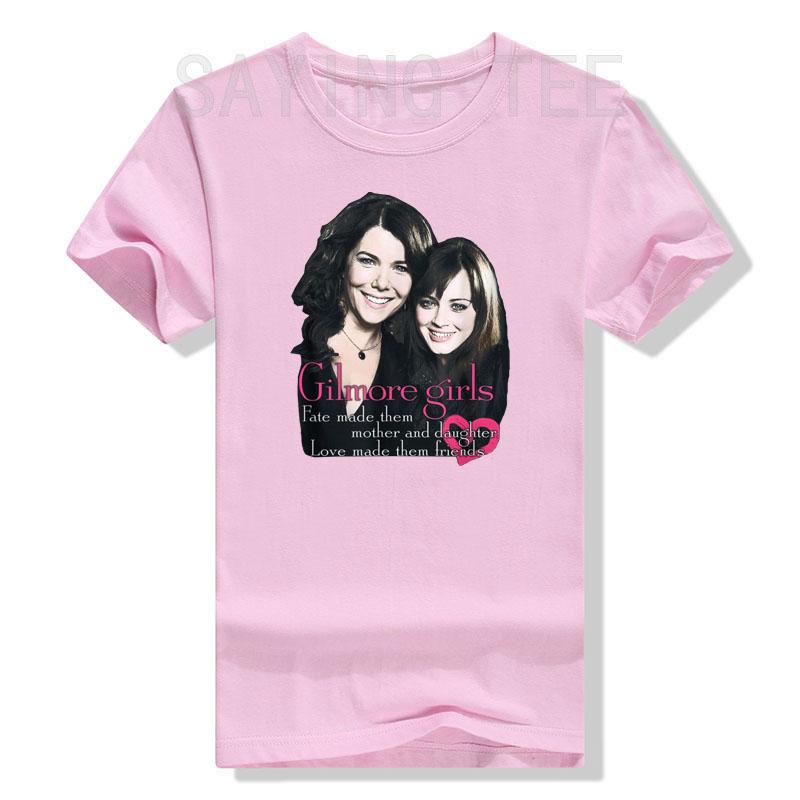 Gilmore Girls Title T-Shirt Funny Mother Daughter Graphic Tee Tops Fashion Aesthetic Women Clothing Short Sleeve Blouses Gifts