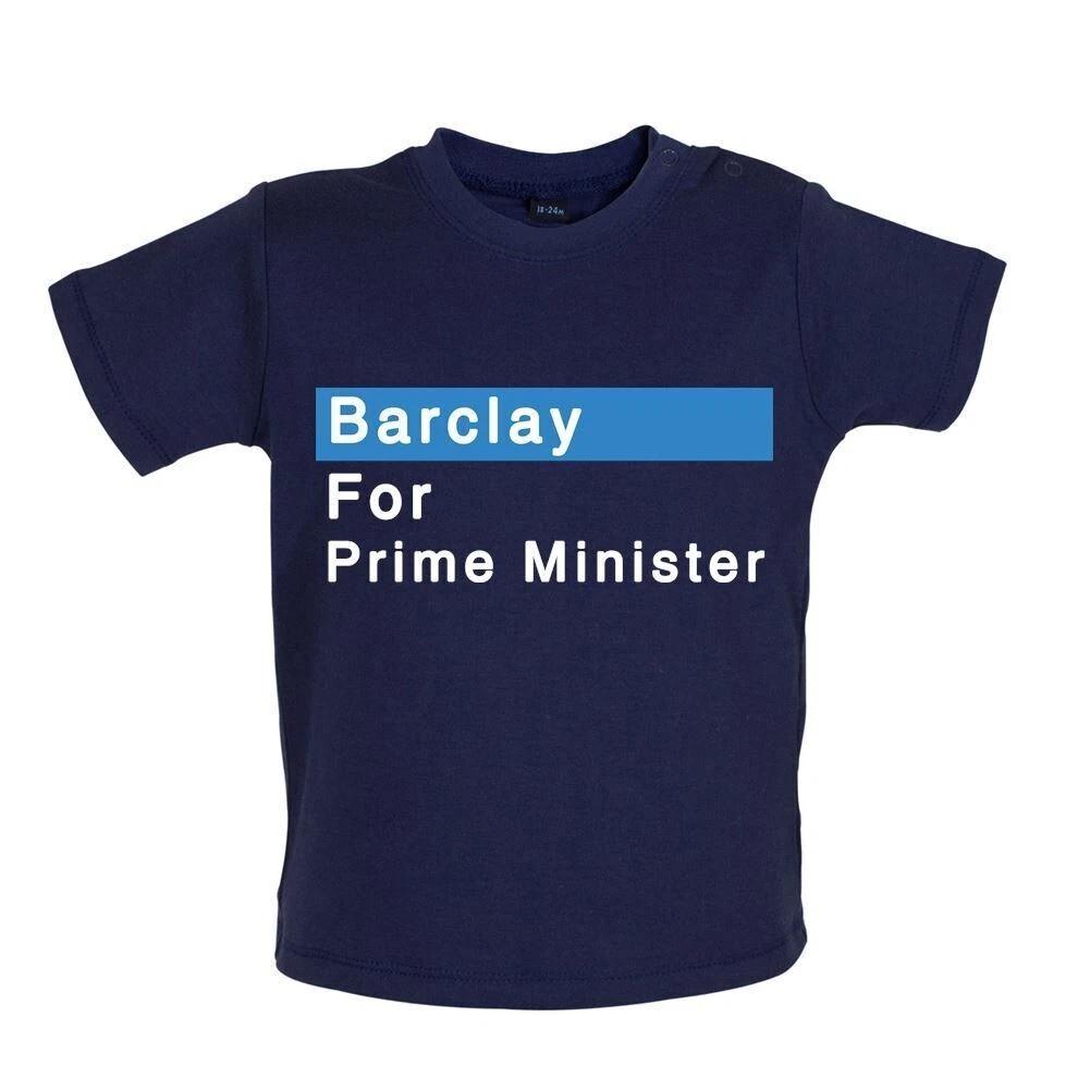 Barclay For Prime Minister - Baby Kids Boys Girls Unisex T-Shirt / Babygrow - Tory Conservative PM 100