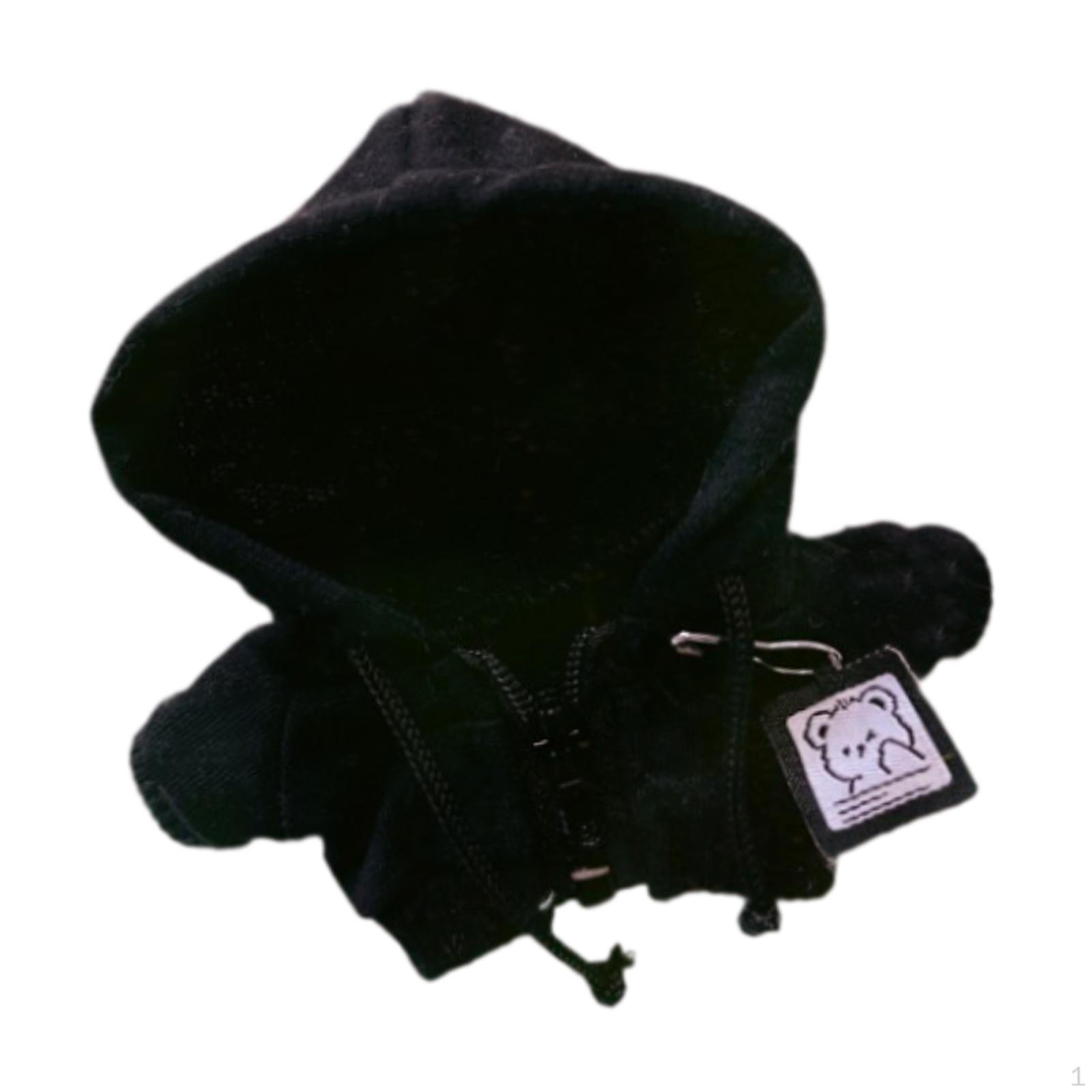 

Кукольная одежда куртка на молнии 17 см подарки на день рождения для детей аксессуары своими руками украшения стильное фото чёрный