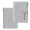 Midori Laid-Back Notebook Cover, Fabric, B6, Gray, 15369006
