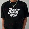 BEAST MODE Lettergrafik Motorrad T-Shirt Herren Hip Hop Streetwear Unisex Lässig kurz