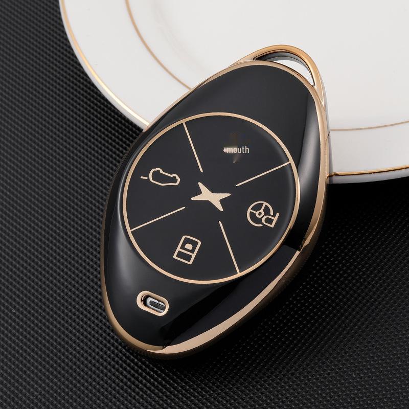 Xpeng P7 Gold Edge TPU Key Cover for G3/G3i/520i Smart Edition Remote