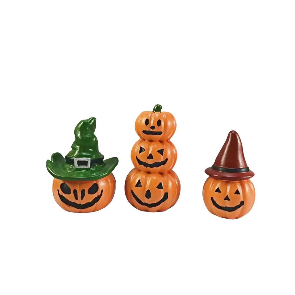 Halloween Pumpkin Resin Ornament: DIY Ghost Festival Decoration & Children's Toy