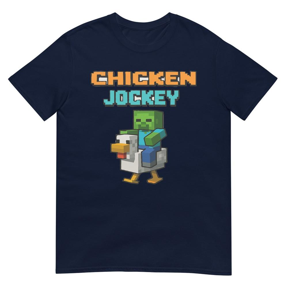 Chicken Jockey Zombie Pixel Art Zombie Gamer Funny Tee TShirt S