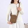 Lightweight Nylon Crossbody Bag with Front Flap Snap Closure Casual Mini Shoulder Purse for Daily Travel