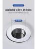 Stainless Steel Pop-up Drain Stopper & Filter for Washbasins - Universal Fit, Anti-Hair Clog Prevention.