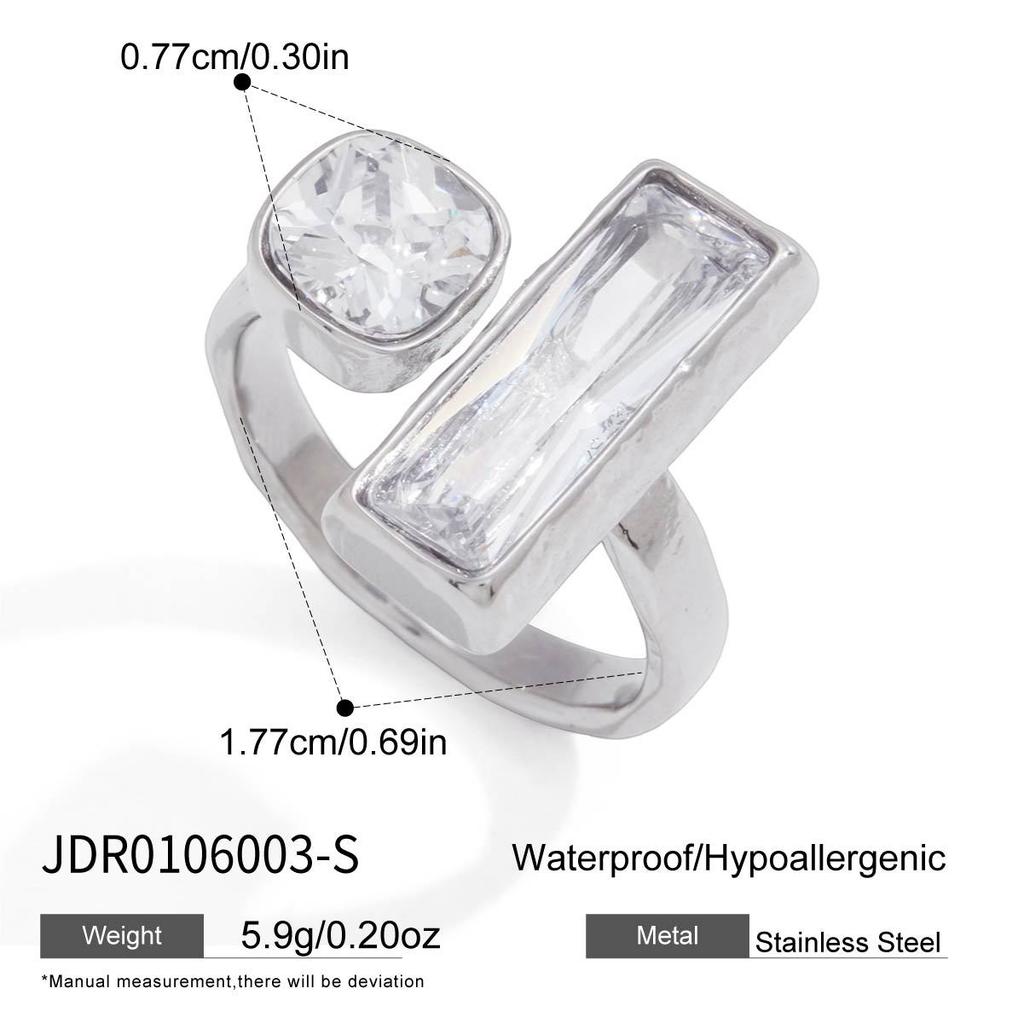 Jiedin European and American Titanium Steel Jewelry Ring Niche Bracelet Does Not Fade Jewelry Stainless Steel Jewelry