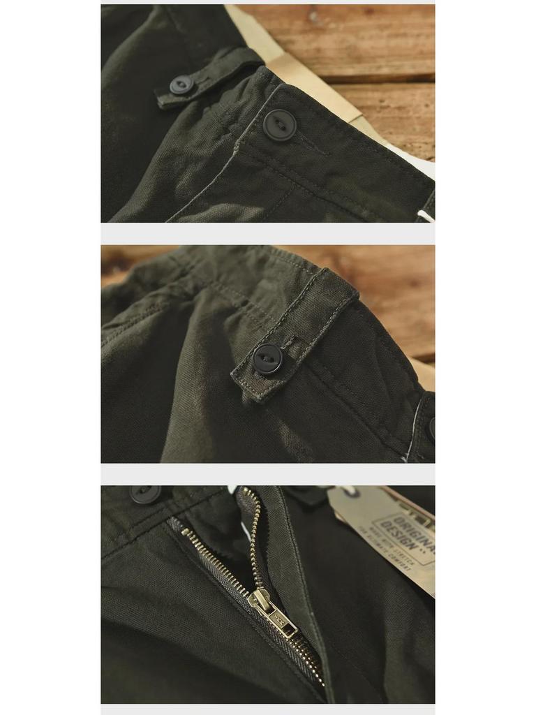 Z314 Men's Cotton Multi-Pocket Casual Overalls for Autumn and Winter