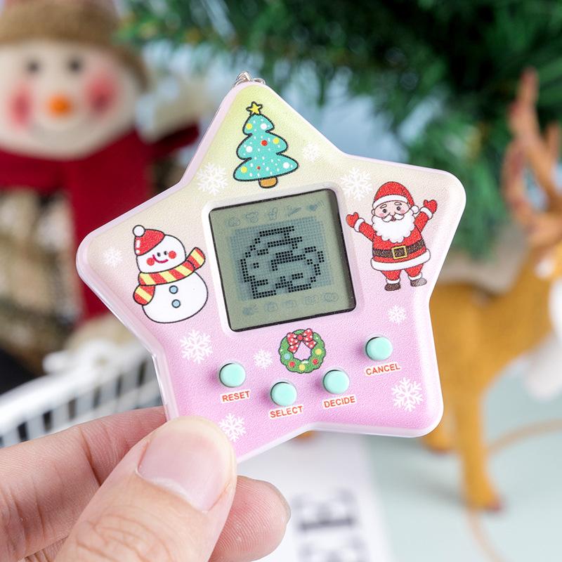 Electronic Pet Game Handheld Virtual Feeding Mini Cartoon Toy Keychain