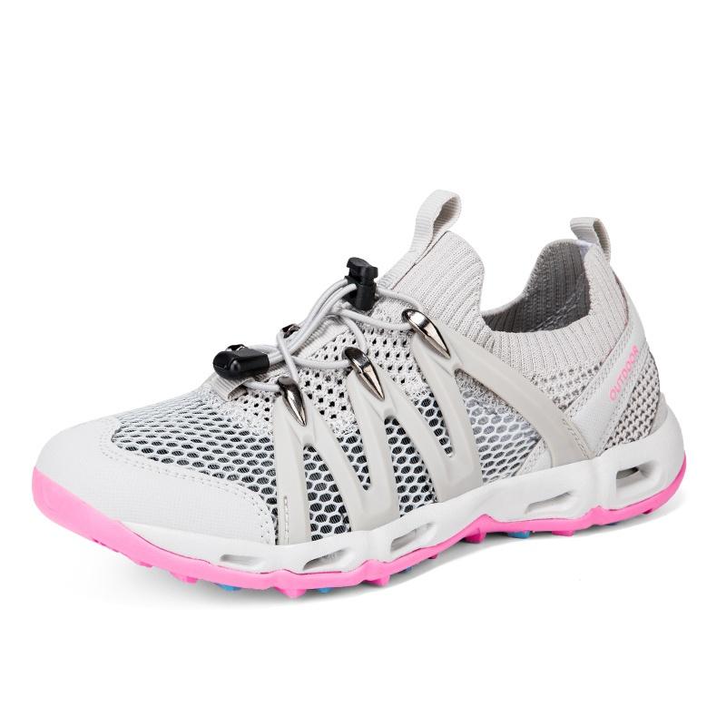 Unisex Water Shoes Quick Dry Mesh Aqua Sneakers Outdoor Walking Footwear Style 2028 Beach Travel Shoes Comfortable Daily Wear