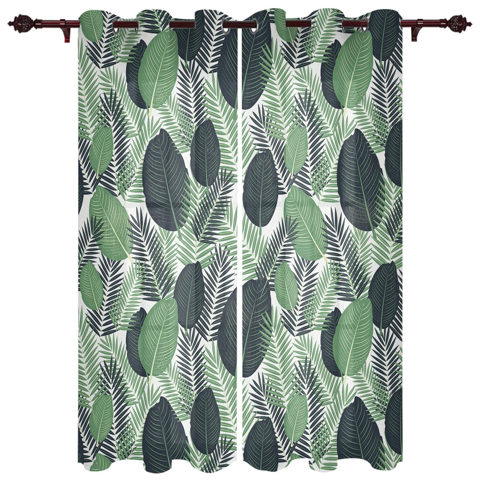 Летние зеленые тропические растения с пальмовыми листьями — фото 7