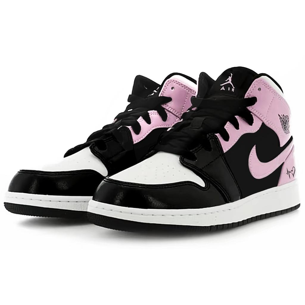 Jordan Air Jordan 1 Synthetic Leather, Split Cow Leather, Artificial Leather Abrasion Resistant High top 554724-132(Team63-SBOX)