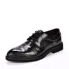 Men's Genuine Leather Brogue Shoes - Soft Carving, Trendy Business Casual, Autumn Style Formal Shoes