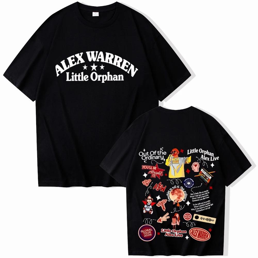Alex Warren Tour 2026 T-shirt Man Woman Harajuku Short Sleeve O-neck Casual Shirt Hip Hop Streetwear Oversized Tshirt