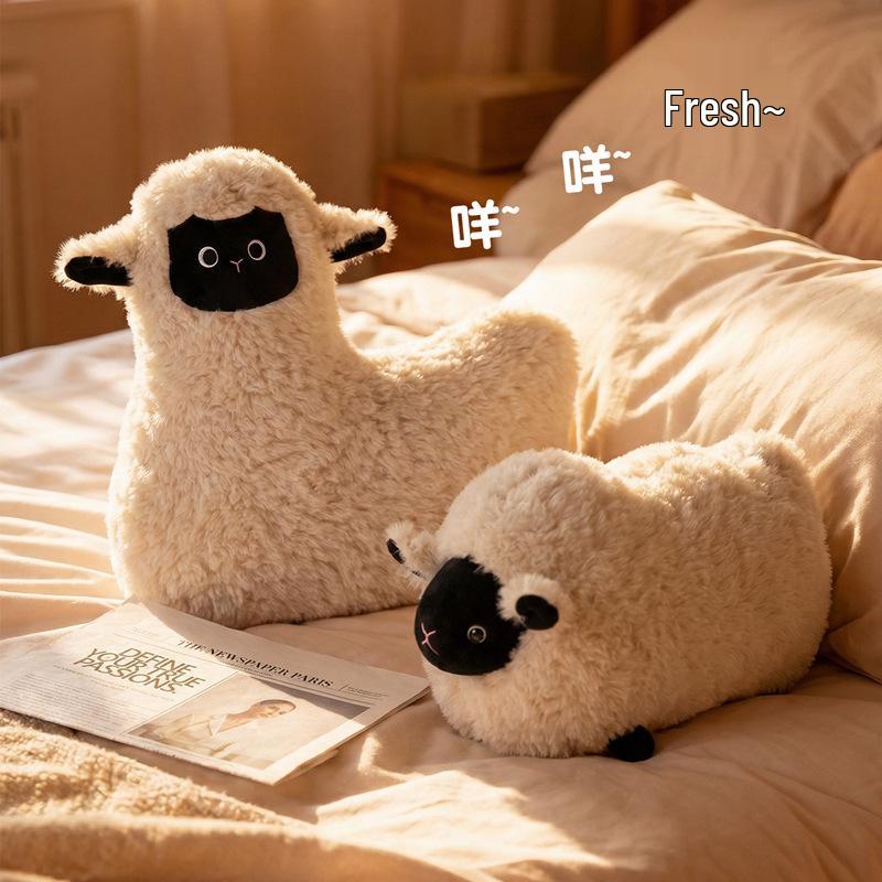 Roztomilý polštářek se ovečkou: Bederní opěrka a polštář na zdřímnutí v kanceláři na pohovku