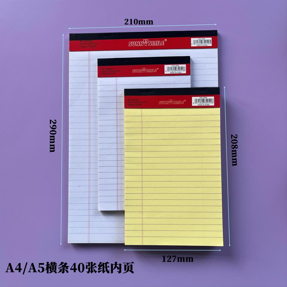 New Spot A4A5 Easy Tear Note Book Draft Notebook Thickened Paper Student Office Notebook