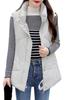 Chubikime Down Sleeveless Down Warm Winter Outdoor Women's Vest, Jacket, Stand-Up Collar, Jacket, Lightweight, Stylish, Casual,