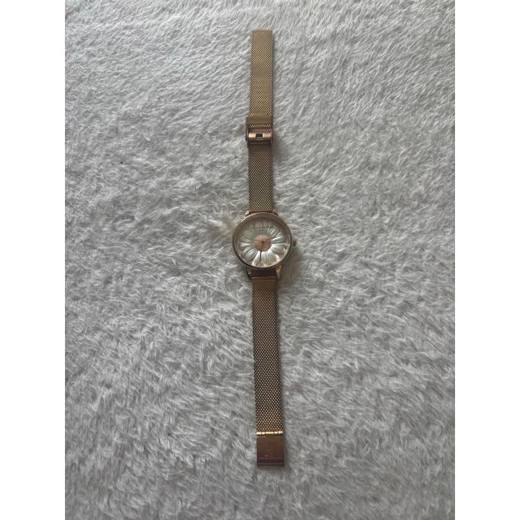 Used Olivia Burton 3D Flower Watch Rose Gold