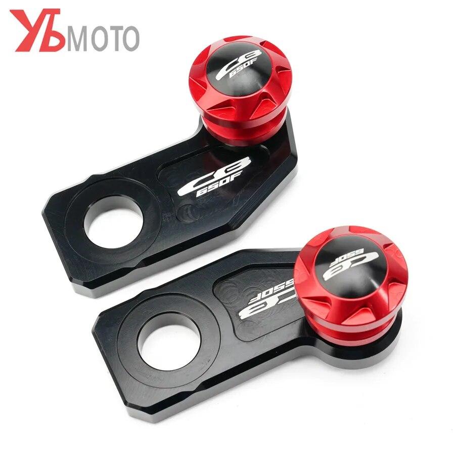 For Honda CBR650R CB650R CBR650F CB650F CBR 650R/650F CB 650R/650F Chain Adjustment Block Frame swingarm Spools sliders