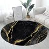 Marble Pattern Round Carpet Large Size Area Rugs for Living Room Bedroom Bathroom Soft Children Crawling Play Mat Home Decor