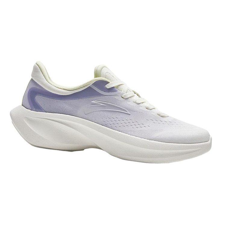Anta Leaf 4.0 Slip Resistant Abrasion Resistant Low Top Running Shoes Women's White Purple 922335555-4