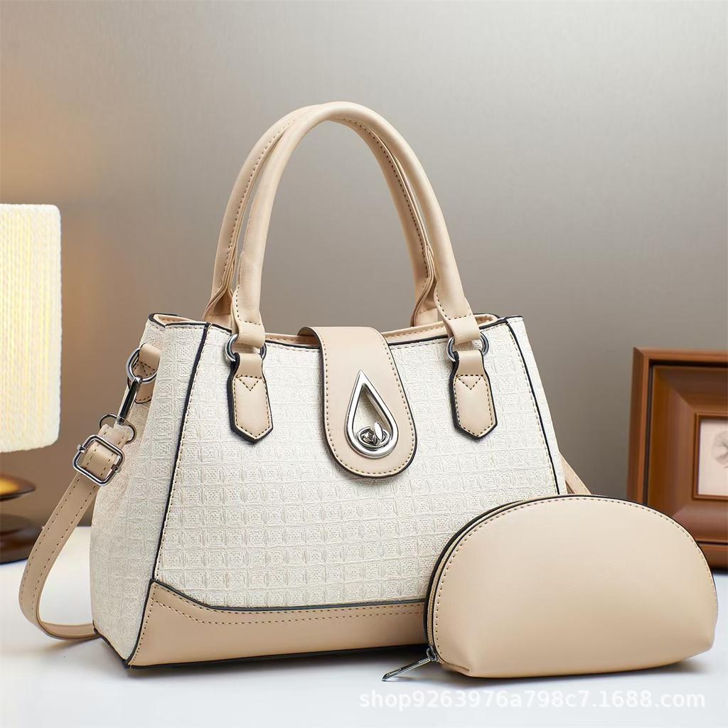 New Women's Bag Large Capacity Fashionable and Versatile Two-piece Set Trendy Handbag Fashionable and Elegant Women's Bag
