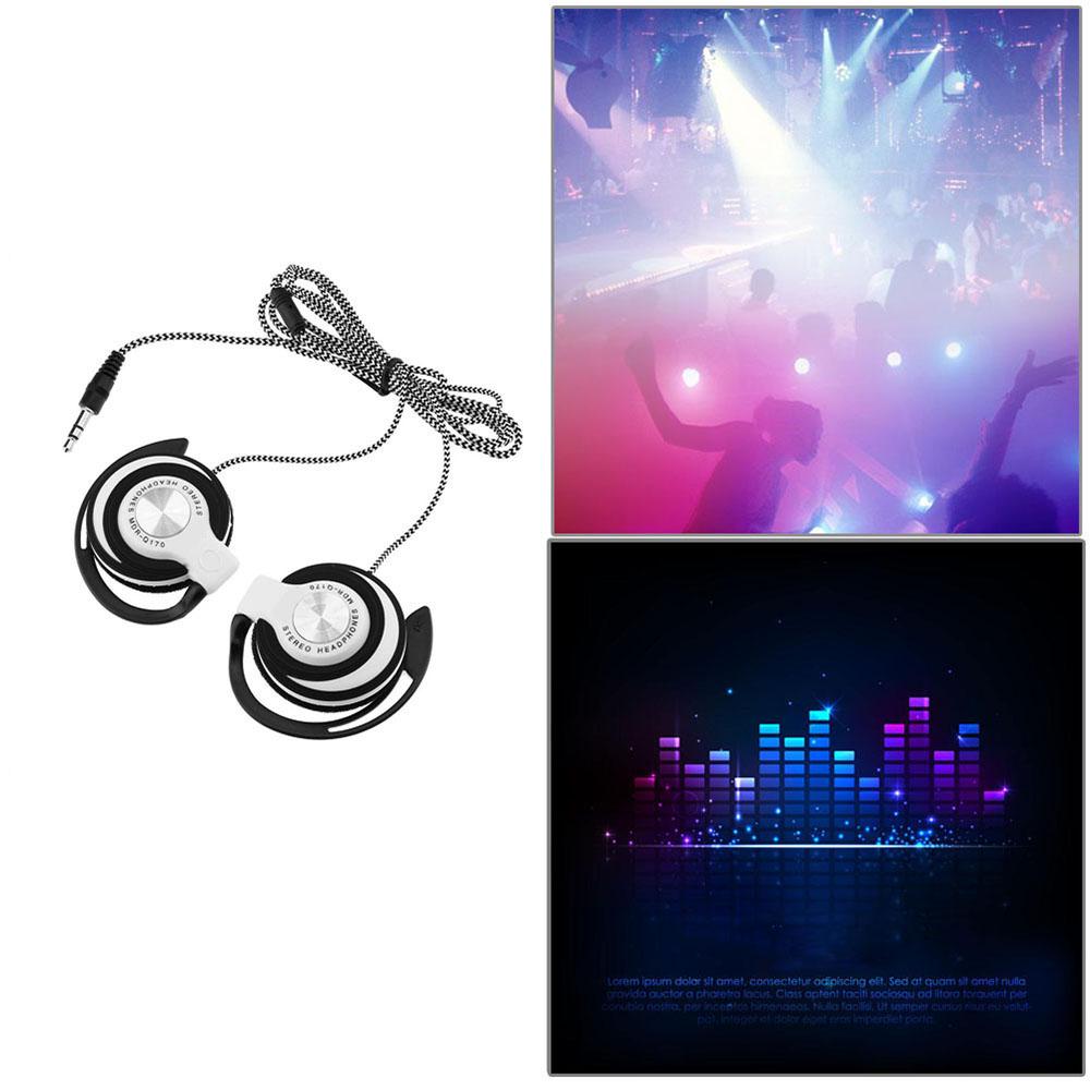 3.5mm Wired Gaming Headset On-Ear Sports Headphones Ear-hook Music Earphones for Smartphones Tablet