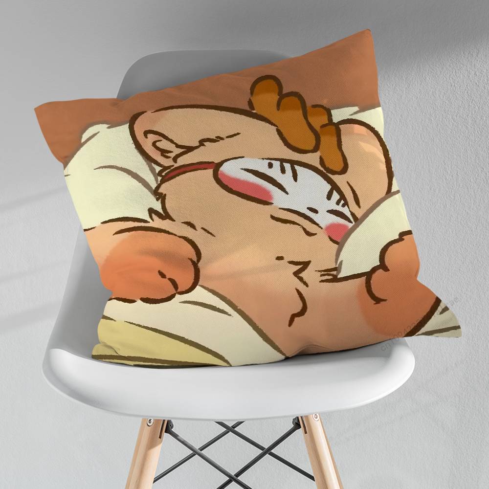 Furry Fabulous Beasts Throw Pillow Case Living Room Sofa Cushion Cover For Home Bedroom Decoration Protector
