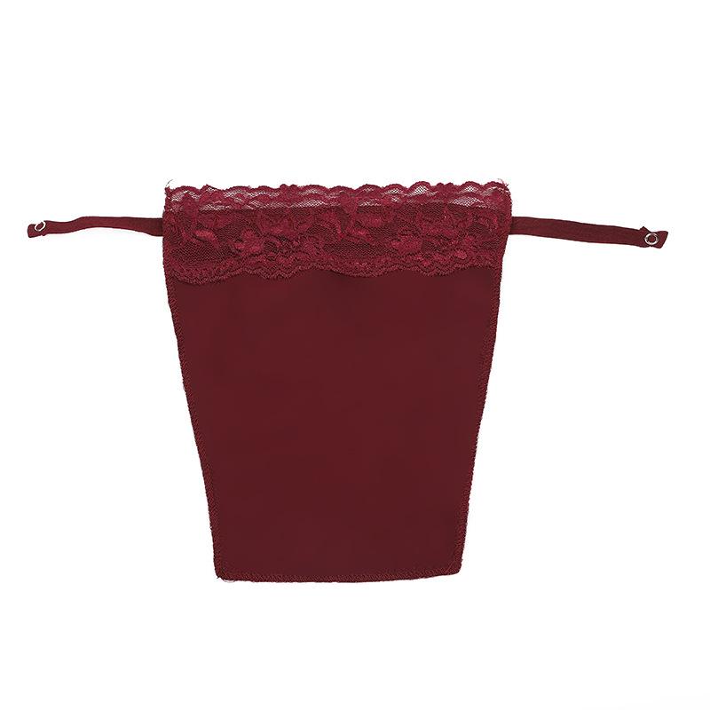 Seamless Lace Trim Anti-Exposure Bandeau: Lightweight One-Piece for Spring & Summer