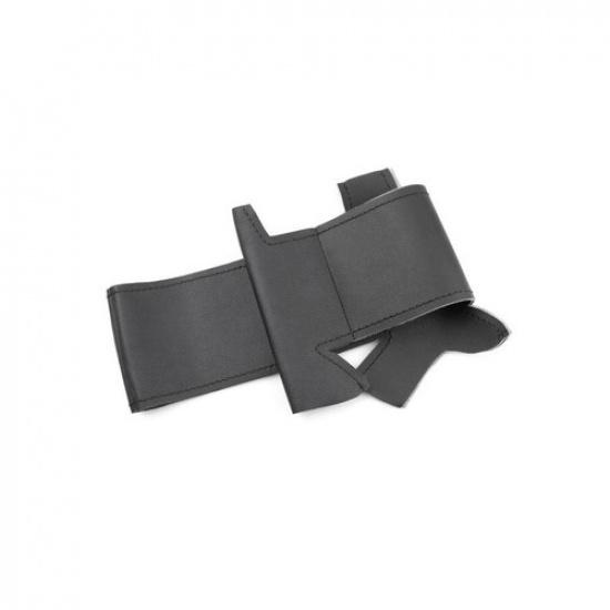 All Black Steering Wheel Sewing Leather Cover Trim For VW Golf 8 MK8