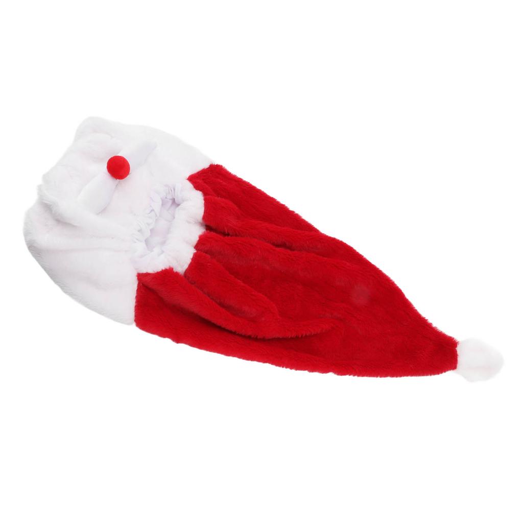 Christmas Helmet Cover Plush Scratch Proof Motorcycle Helmet Hat for Entertainment Decoration