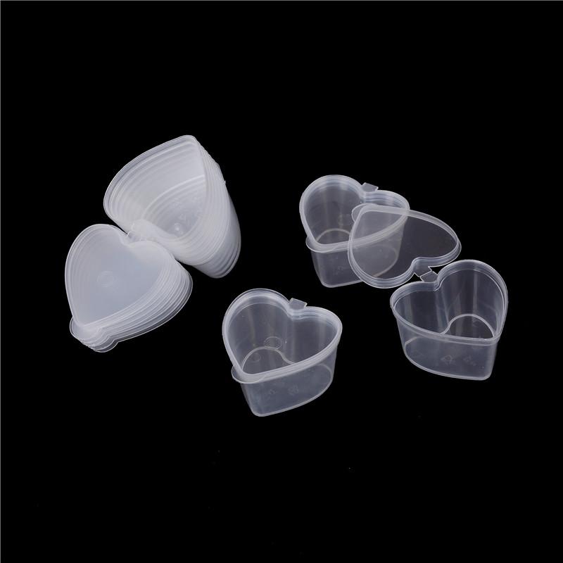 10pc 50ml Slime Mud Storage Container Organizer Box With Lid For Light Clay