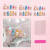 30pcs High-Quality 3D Seashell Carved Nail Tips with Colored Flowers & Rhinestones
