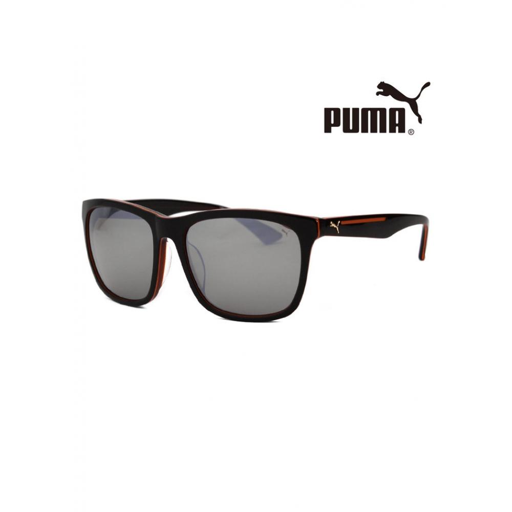 

Puma Pu0087sk 003 Ripper Square Horn Rimmed Over Asian Fit Mirror Sunglasses PU0087SK003R